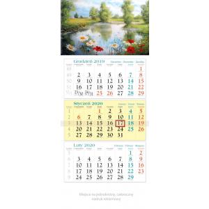 KT17 Kalendarz trójdzielny 2020 Rzeka
