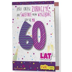 Karnet DK-489 Urodziny 60 lat (Lusterko)