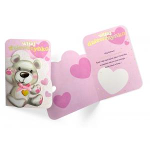 Karnet DK-785 Narodziny (dziewczynka)