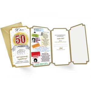 Karnet PM-173 Urodziny 50 (cyfry, roczniki) 2021