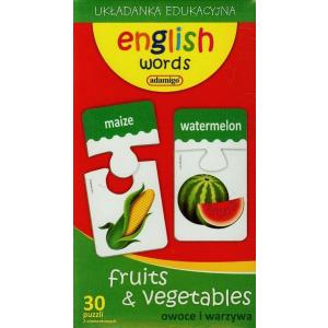 English words. Fruits and Vegetables - Gra językowa