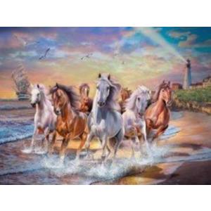 Malowanie po numerach. Konie na brzegu morza 40 x 50 5710