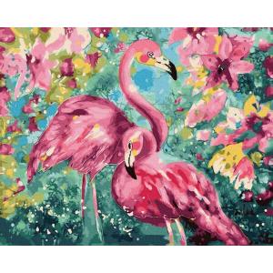 Twoje Hobby. Malowanie po numerach.Flamingi w kolorach