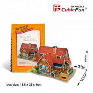 Puzzle 3D Domki świata Niemcy Rural Cabins