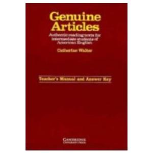 Genuine Articles Teacher's manual with key