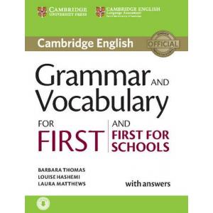 Grammar and Vocabulary for First and First for Schools  Book w/ans and Audio