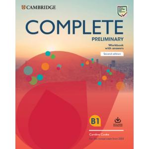 Complete Preliminary B1. Second Edition. Workbook with Answers with Audio Download