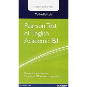 Pearson Test of English Academic B1. MyEnglishLab Student's Access Code