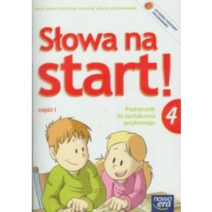 ZxxxSłowa na start Język polski kl. 4 podręcznik do kształcenia językowego cz. 1  wyd. 2012