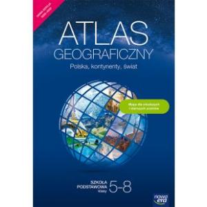Atlas geograficzny. Szkoła podstawowa klasy 5-8. Polska, kontynenty, świat. Nowa edycja 2020-2022