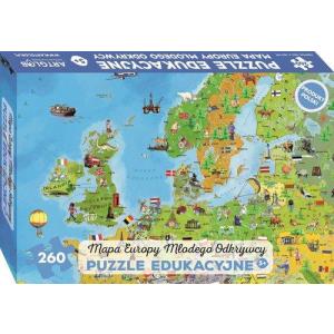 Puzzle edukacyjne Młodego Odkrywczy Mapa Europy
