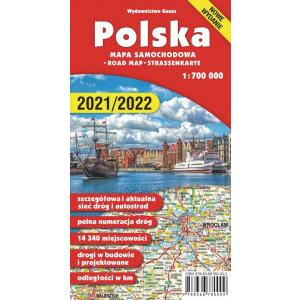 Mapa Polska 700 000 wyd.2020