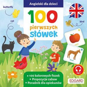 EDGARD. Angielski dla dzieci. 100 pierwszych słówek (fiszki+MP3)