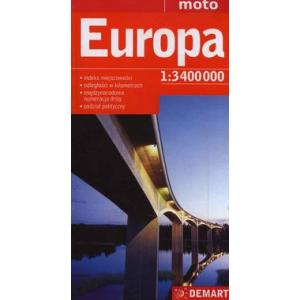 Europa mapa samochodowa 1:3 400 000