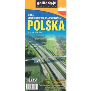 Polska. Mapa samochodowa 1:650 000