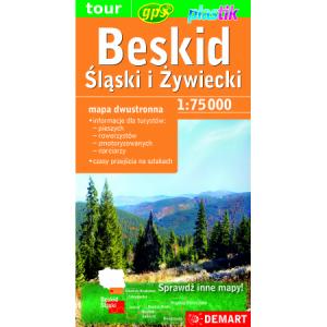 Beskid Śląski i Żywiecki 1:75 000. Mapa turystyczna (plastik)