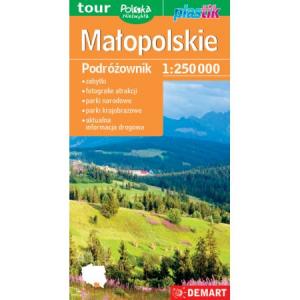 Małopolskie. Podrózownik. Mapa turystyczna (plastik)