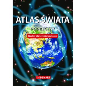 Atlas świata, idealny dla krzyżówkowiczów. Podręczny