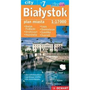 Białystok - plan miasta (plastik)