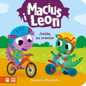 Maciuś i Leon jeżdżą na rowerze