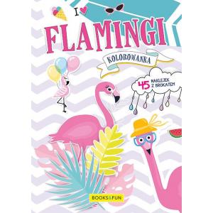 Kolorowanka Flamingi z naklejkami