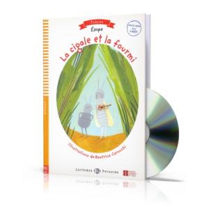LF La cigale et la fourmi książka + CD audio A1