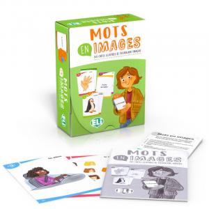 Mots en images: karty obrazkowe z grami językowymi do nauki francuskiego + e-flashcards + audio OOS