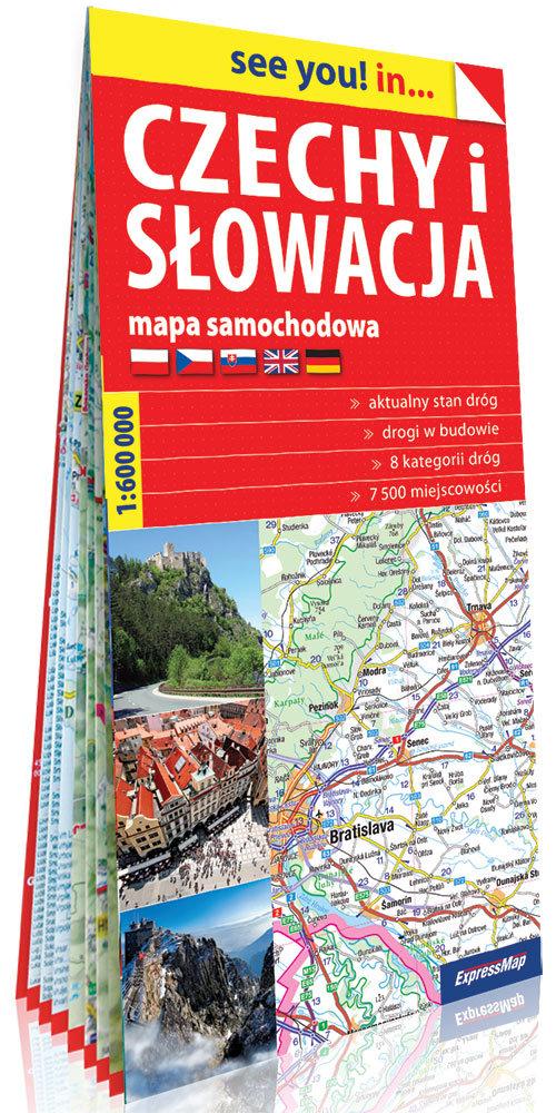 Czechy I Slowacja Papierowa Mapa Samochodowa 1 600 000 Eduarena